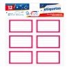 ETIQUETAS PARA CUADERNO FAST BX2 ROSADO (6X24)
