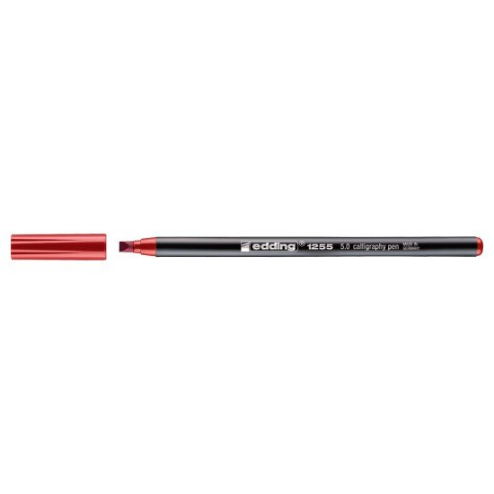 MARCADOR EDDING CALIGRAFICO 1255 BX3 ROJO CARMESI