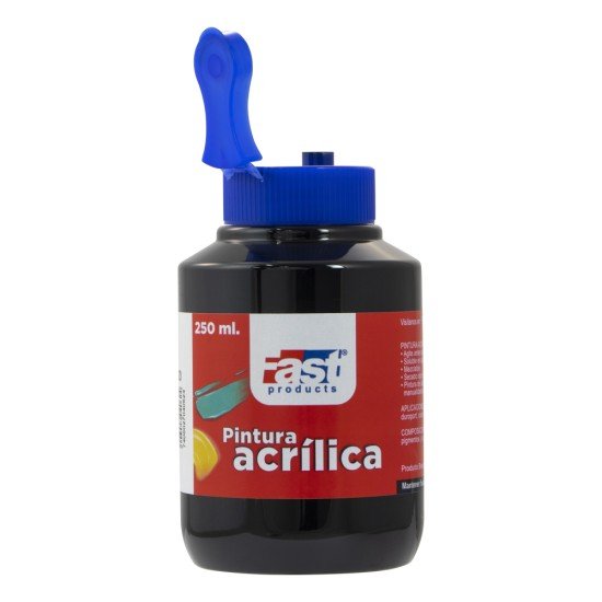 PINTURA ACRILICA FAST 250ML 520 NEGRO (48)