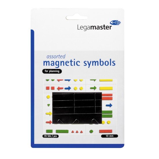 MAGNETOS LEGAMASTER 448101 10MM CX10 FIGURAS NEGRO