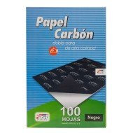 PAPEL CARBON FAST CX100 DORSO NEGRO OFICIO (10X5)