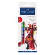 PINTURA ACRILICA FABER CASTELL 379212 12ML 12COL (30)