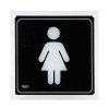 SEÑALIZACION SABLON 7737 16.5X16.5CM BAÑO MUJERES