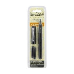 PLUMA FUENTE CALIGRAFICA SPEEDBALL 2901 1.5MM NEGRO