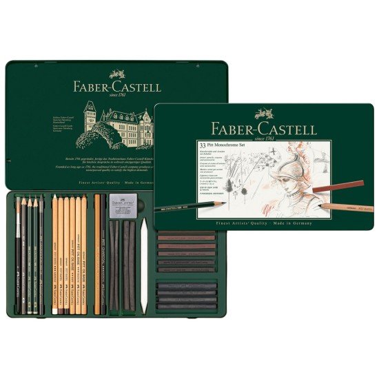 SET FABER CASTELL DIBUJO MONOCHROME 112977 GRANDE