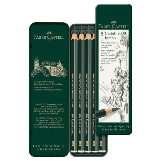 LAPIZ PARA DIBUJO FABER CASTELL 119305 JUMBO BX5