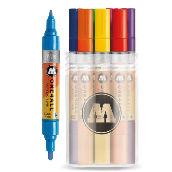 MARCADORES EN ESTUCHE MOLOTOW TWIN 1.5 4MM 200480 12C BAS