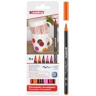 MARCADOR EDDING PORCELANA 4200 6 COLORES CALIDOS