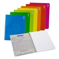CUADERNO CON ESPIRAL VIVO 70H 240286 LISO (56)