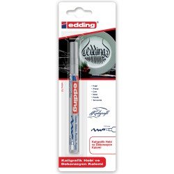 MARCADOR EDDING CALIGRAFICO 753 METALICO PLATEADO