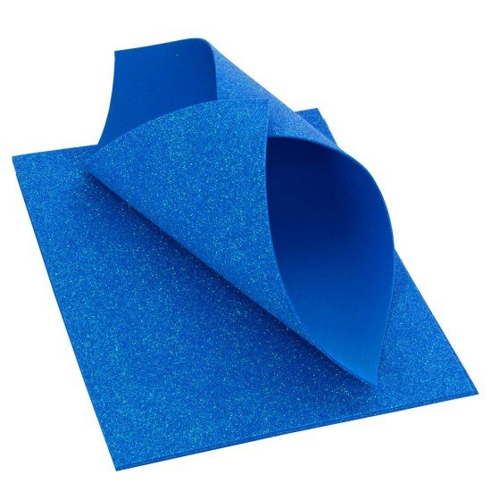 FOAMY DIAMANTINA ARCOIRIS FAST 8.5X11" PX3 AZUL