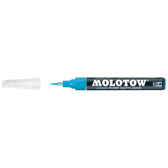 MARCADOR MOLOTOW AQUA COLOR PUMP SOFT 1MM 012 CYAN