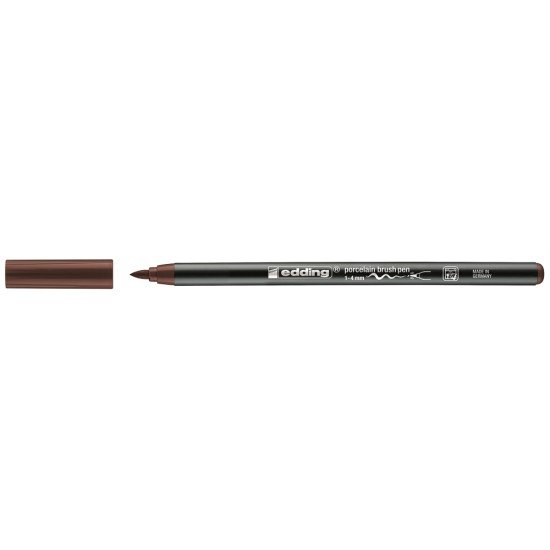 MARCADOR EDDING PORCELANA 4200 PINCEL MARRON