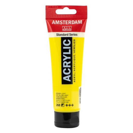 PINTURA ACRILICA AMSTERDAM 120ML 2682 AZO AMARILLO CLARO