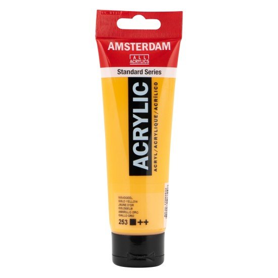 PINTURA ACRILICA AMSTERDAM 250ML 2530 DORADO AMARILLO