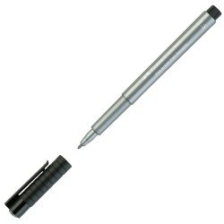 MARCADOR FABER CASTELL PITT METALICO 167351 PLATEADO