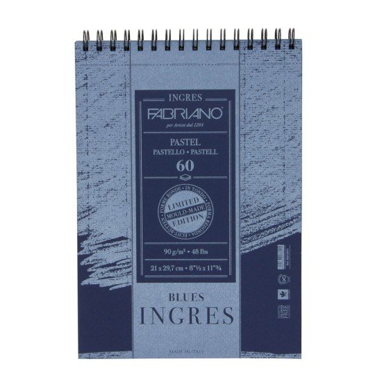 BLOCK INGRES FABRIANO 65212973 60H 90G 21X29.7CM BLUES (5)