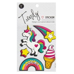STICKERS LK HAA1303 TRENDY UNICORNIO LUCKY (6X48)