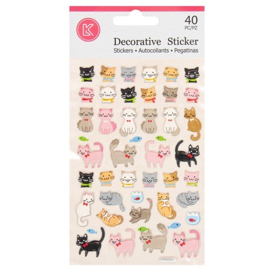 STICKERS LK LCPDA03021 GATITOS (288)