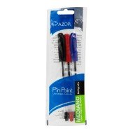 BOLIGRAFO AZOR 6833 MEDIANO 1.0MM BX3 NE AZ RO