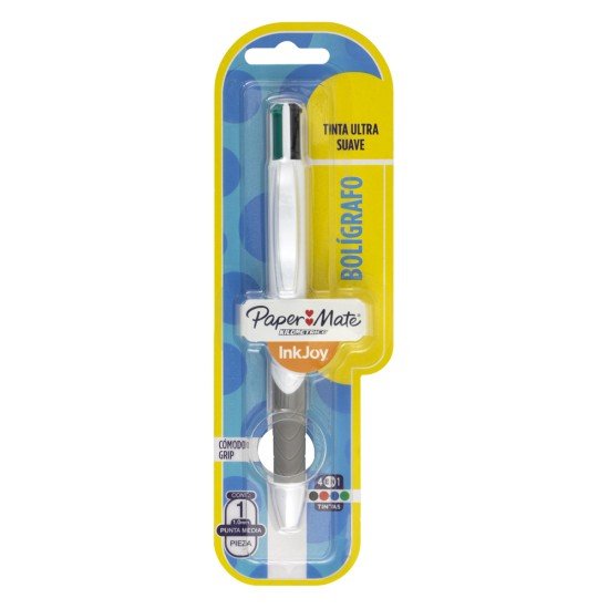 BOLIGRAFO PAPER MATE 1867117 QUATRO 1.0MM 4 COL BASICOS (36)
