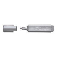 RESALTADOR FABER CASTELL 46 BX1 METALICO PLATEADO