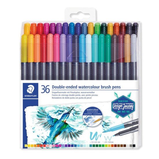 MARCADORES EN ESTUCHE STAEDTLER 3001 ACUA DP 36C (6X6)
