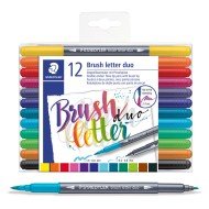 SET PARA LETTERING STAEDTLER 3004 TB 12 COLORES  (5X100)