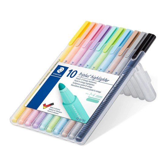 RESALTADOR STAEDTLER 362 CSB 10 COL PASTEL (10)