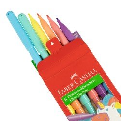 MARCADORES EN ESTUCHE FABER CASTELL 555303 6C PASTEL (72)