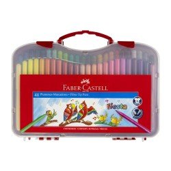 MARCADORES EN ESTUCHE FABER CASTELL 555347 PLASTICO 48C (6)