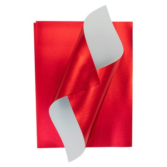 FOAMY FAST METALIZADO 8.5X11" PX3 ROJO