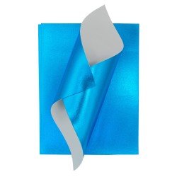 FOAMY FAST METALIZADO 8.5X11" PX3 AZUL CLARO