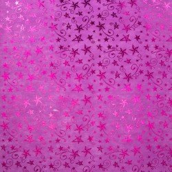 PELLON FIBRA NO TEJIDA FAST 50X70 ESTRELLAS FUCSIAS