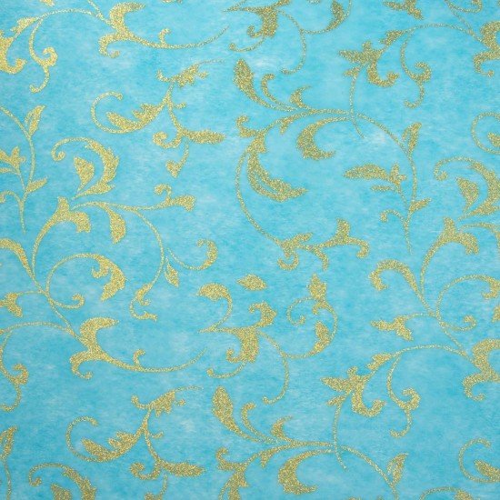 PELLON FIBRA NO TEJIDA FAST 50X70 CON GLITTER AZUL CLARO