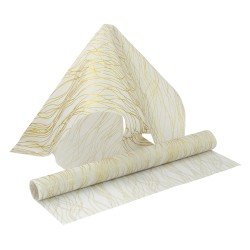 PELLON FIBRA NO TEJIDA FAST 50X70 CON GLITTER BLANCO DOR