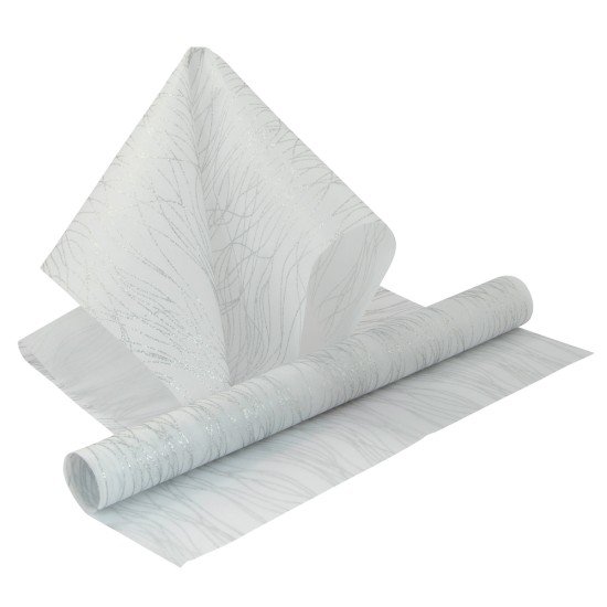 PELLON FIBRA NO TEJIDA FAST 50X70 GLITTER BLCO PLAT