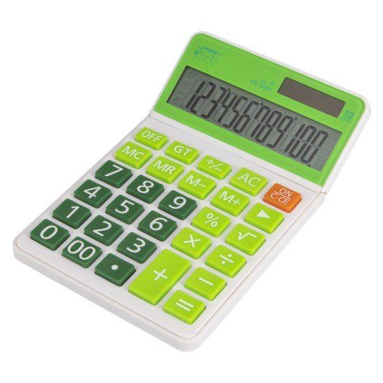 CALCULADORA DE ESCRITORIO FAST CE-2001 12D VERDE (4X20)