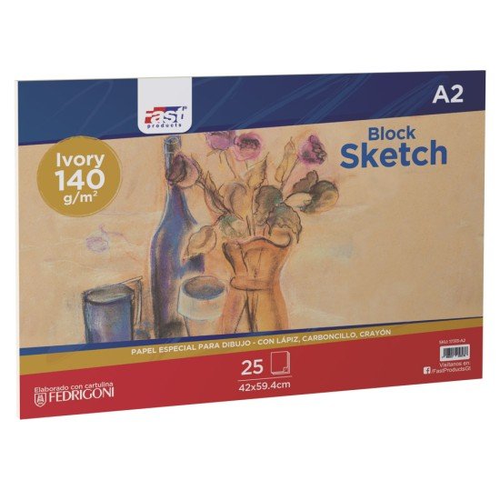BLOCK SKETCH FAST 25H 140G A2 IVORY (5)