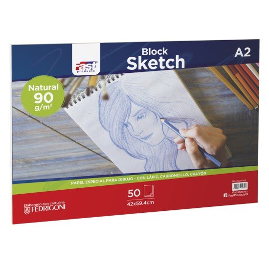 BLOCK SKETCH FAST 50H 90G A2 NATURAL (5)