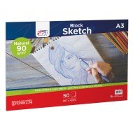 BLOCK SKETCH FAST 50H 90G A3 NATURAL (5)