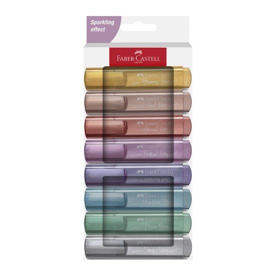 RESALTADOR FABER CASTELL 4678 8 COL METALICOS (5)