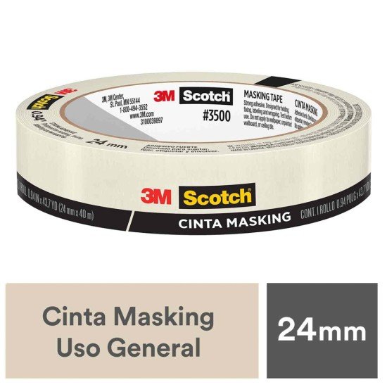 MASKING TAPE SCOTCH 3500 24APCS 1"X43Y 24MMX40M (36)
