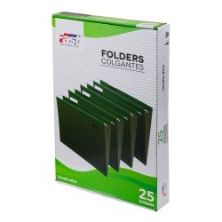 FOLDER COLGANTE FAST CX25 OFICIO VERDE TRAD (10)