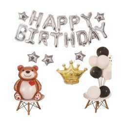 GLOBO FAST EN SET HAPPY BIRTHDAY OSO (250)