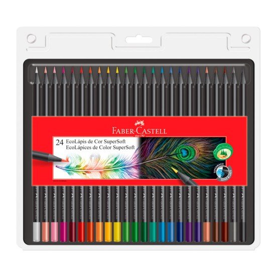 CRAYON DE MADERA FABER CASTELL SUPERSOFT 24 COL (30)