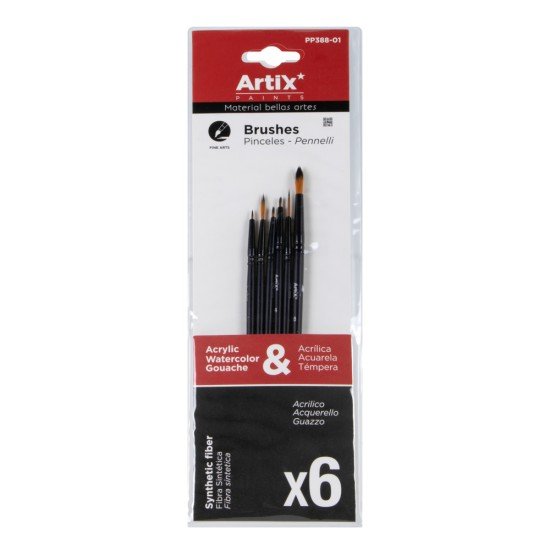 PINCEL MP PP388-01 BLISTER X 6 (14X12)