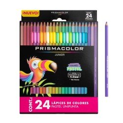CRAYON DE MADERA PRISMACOLOR ESCOLAR 24C PASTEL (12)