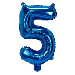 GLOBO FAST 16'' NUMERO AZUL 5 (25X40)