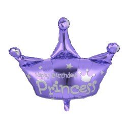 GLOBO FAST DECORATIVO CORONA MORADO (20X25)